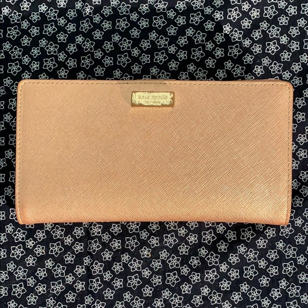 Kate spade rose gold wallet